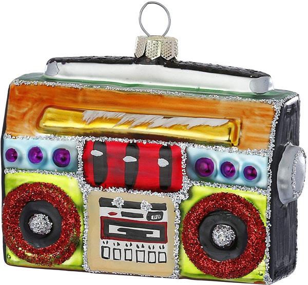 2. Retro boombox Christmas ornament by Inge-glas