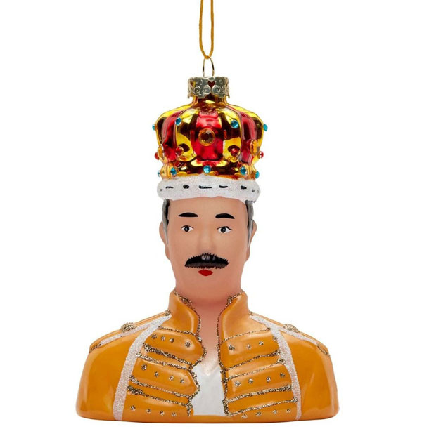 26. Freddie Mercury Christmas ornament at House of Hackney