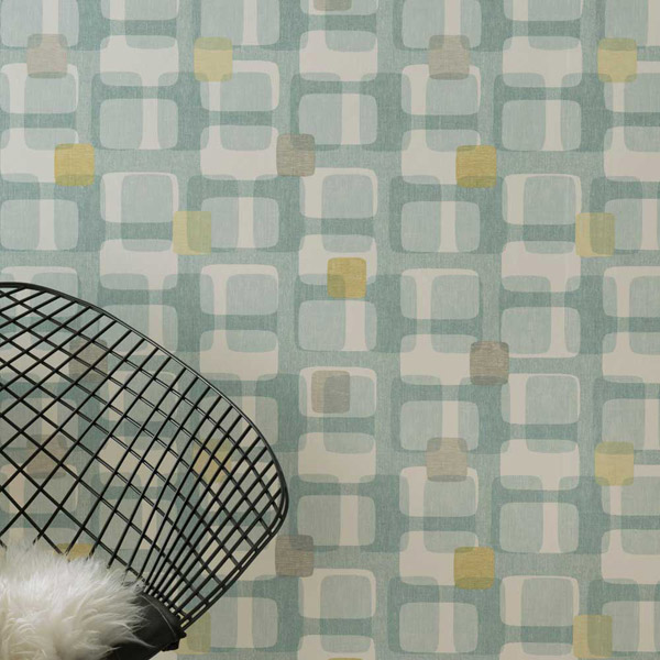 1950s-style Retro Block wallpaper by Arthouse