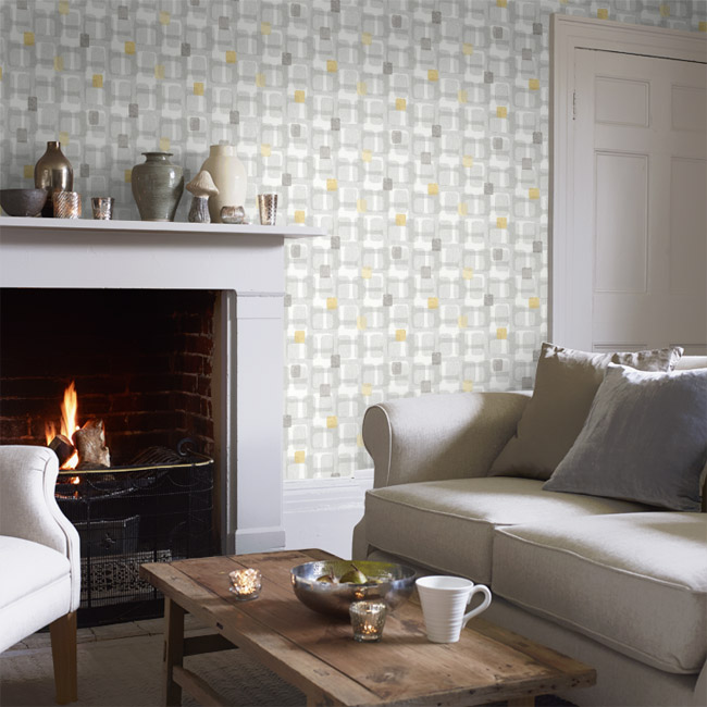 1950s-style Retro Block wallpaper by Arthouse