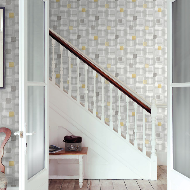 1950s-style Retro Block wallpaper by Arthouse