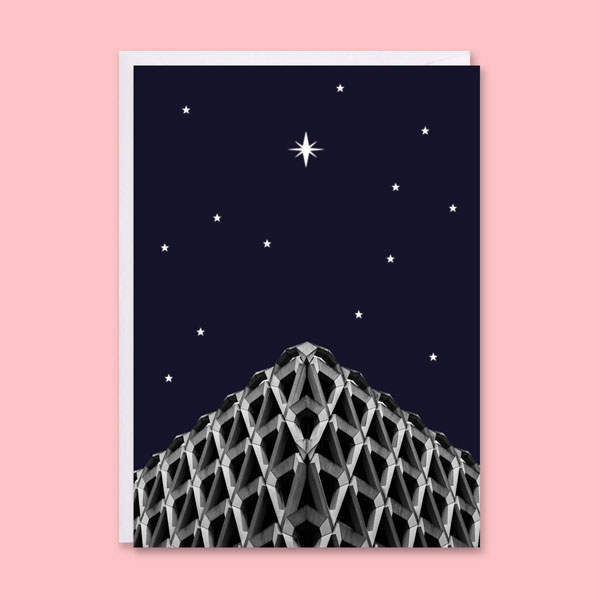 Brutalist architecture Christmas cards by In From The Storm