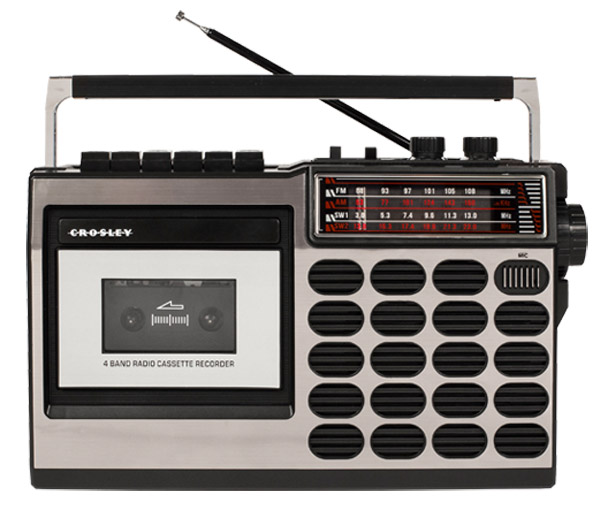 Go retro with the Crosley radio cassette player range