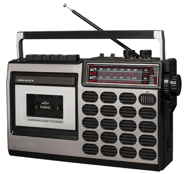 Go retro with the Crosley radio cassette player range