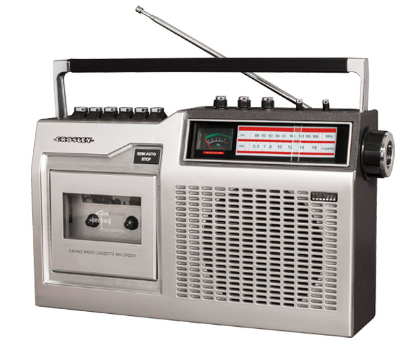 Go retro with the Crosley radio cassette player range