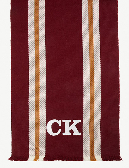 Johnstons personalised merino wool college scarves