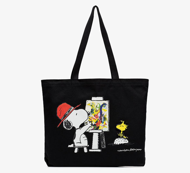 Retro Snoopy tote bags by Pintail at Browns