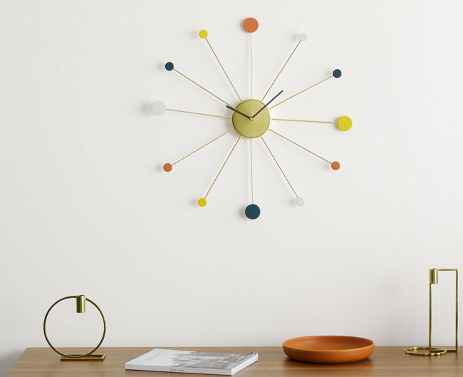 5. George Nelson-inspired Sputnik clock