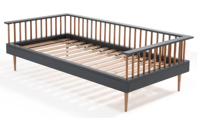 Alfi midcentury modern bench bed for kids at La Redoute