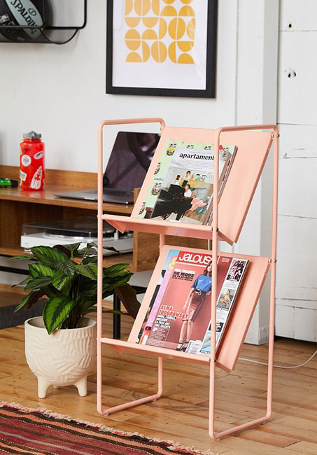 Lola vinyl storage racks at Urban Outfitters