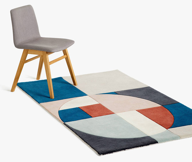 Tia Bauhaus-inspired rugs by John Lewis and Partners