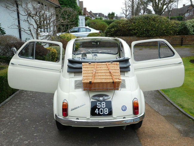 1963 Fiat 500D Trasformabile car on eBay