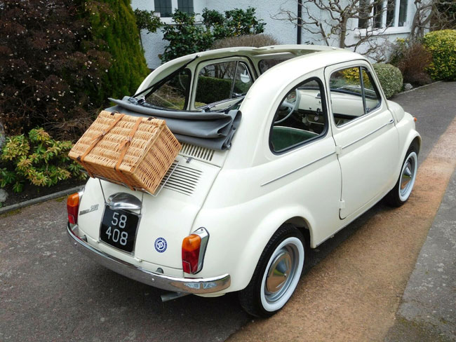 1963 Fiat 500D Trasformabile car on eBay