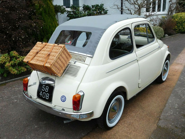 1963 Fiat 500D Trasformabile car on eBay