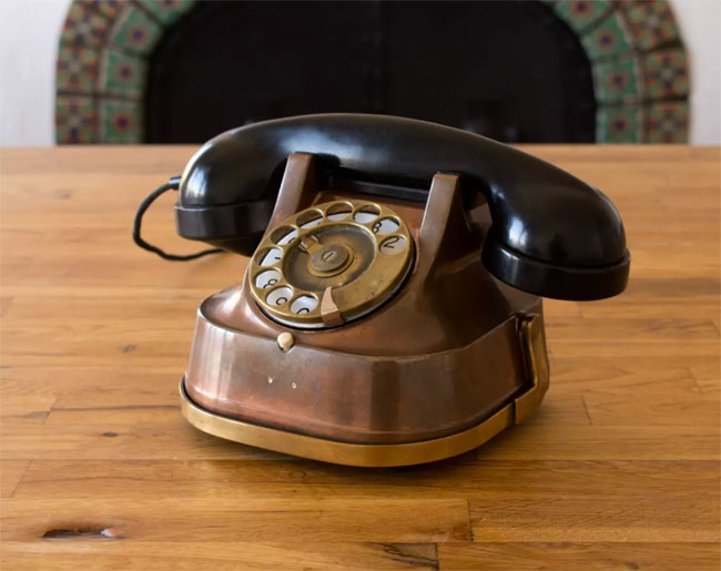 Antique Alexa telephones by Grain Design