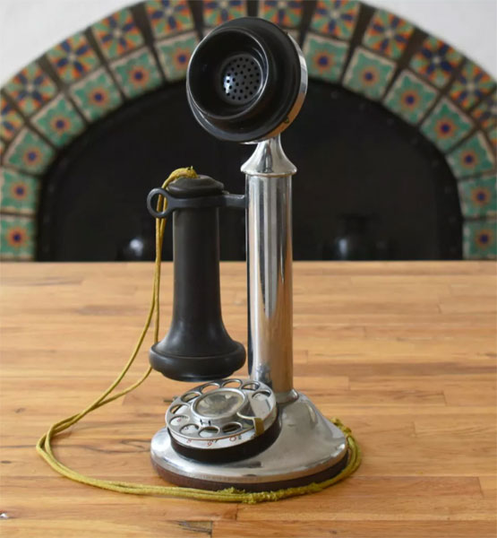 Antique Alexa telephones by Grain Design