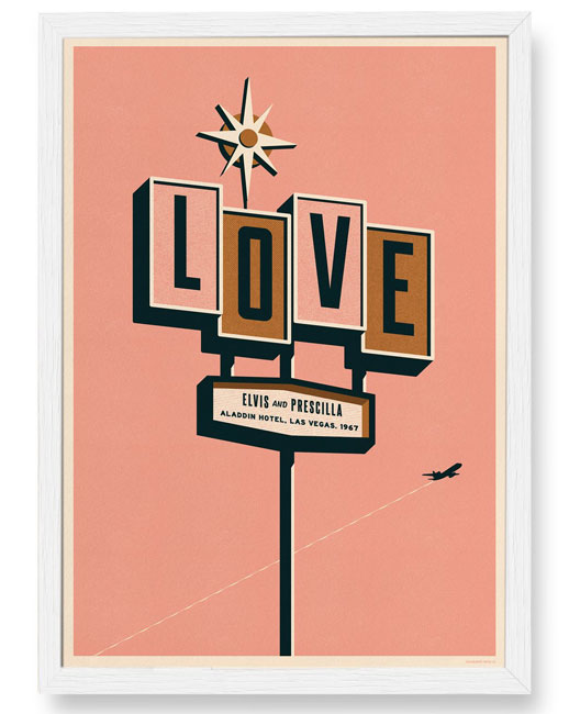 Personalised retro Valentine’s prints by Telegramme Paper Co.