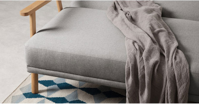 Lars Scandinavian-inspired sofa bed at Made