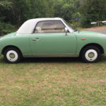 Nissan Figaro in emerald green on eBay