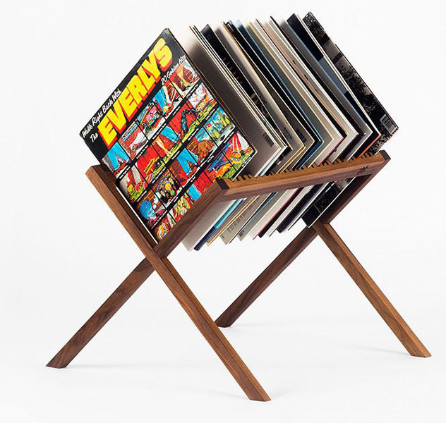 Retro record storage: The Vinyl Stand by HRDL