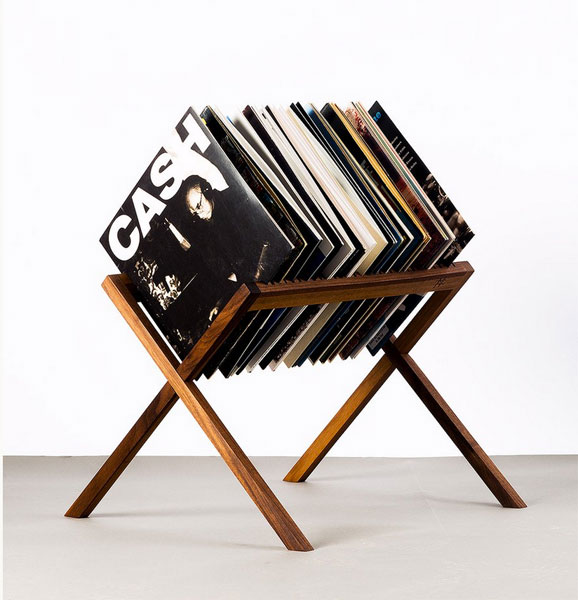 Retro record storage: The Vinyl Stand by HRDL