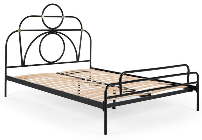 Anthea art deco-style king size bed at Made