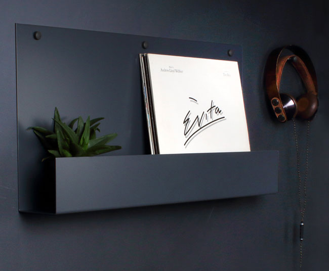 Vinyl holder display shelving by The Urban Editions