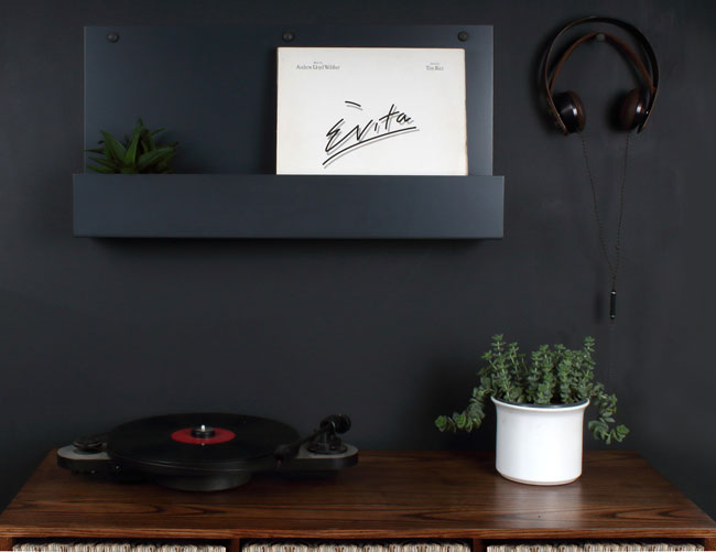 Vinyl holder display shelving by The Urban Editions