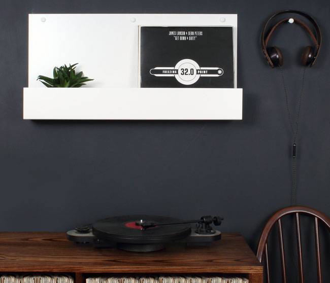 Vinyl holder display shelving by The Urban Editions