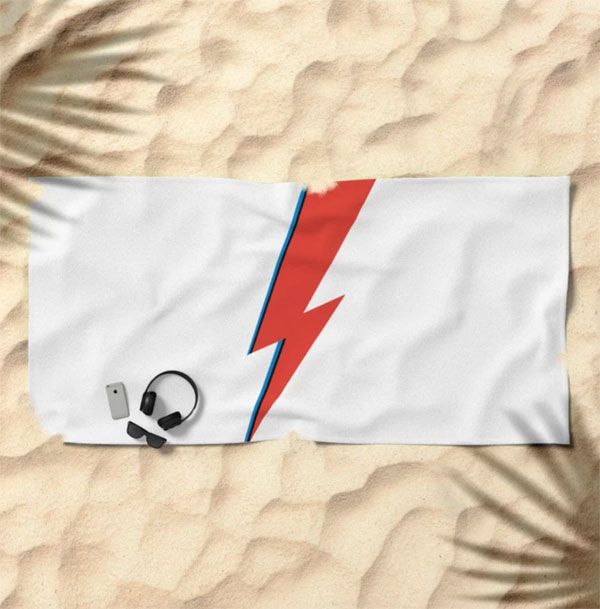 David Bowie lightning bolt outdoor range at Society 6