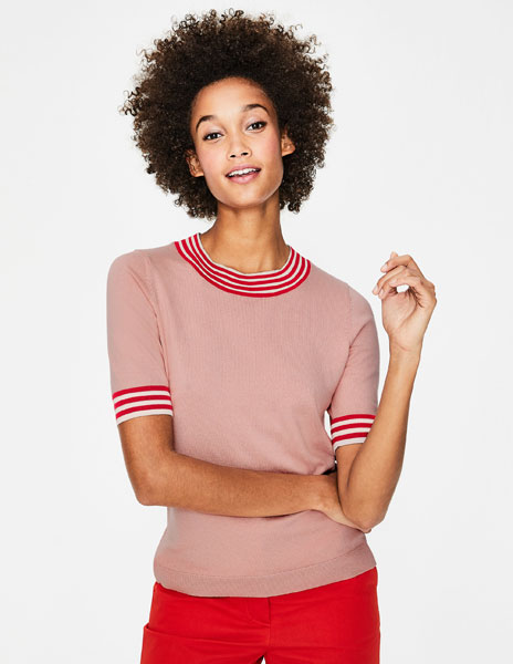 Vintage-style knitted t-shirts at Boden