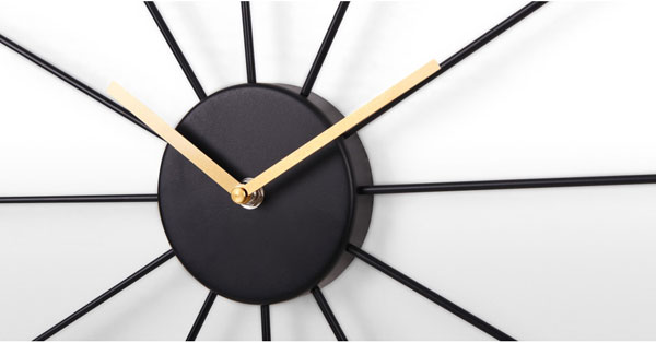 George Nelson-style Sputnik wall clock at Made