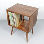 Midcentury modern vinyl consoles by Vybe Furniture