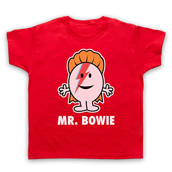 David Bowie Mr Men t-shirts now available for kids