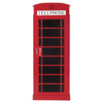 Red phone box wardrobe for kids at Maisons Du Monde