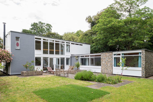 Renovated 1960s Gerald Beech midcentury modern house in Broadstairs, Kent