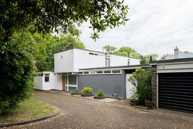 Renovated 1960s Gerald Beech midcentury modern house in Broadstairs, Kent