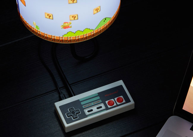 Bring back the 1980s with the Nintendo NES Lamp