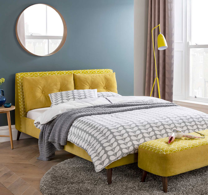 Orla Kiely beds at Barker and Stonehouse