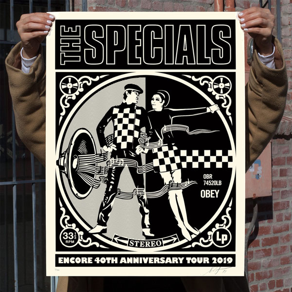 The Specials 40th anniversary tour print by Shepard Fairey