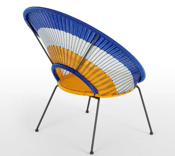 Yuri retro target garden lounge chair at Made