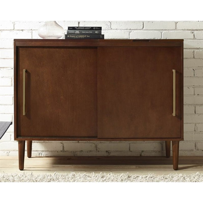 Crosley Everett midcentury modern media consoles