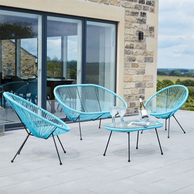 Retro garden discount furniture set