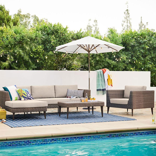 1. Marina garden seating and furniture at West Elm