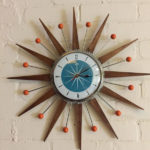 Authentic midcentury modern clocks by Royale Enamel