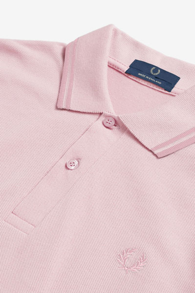 pink fred perry polo