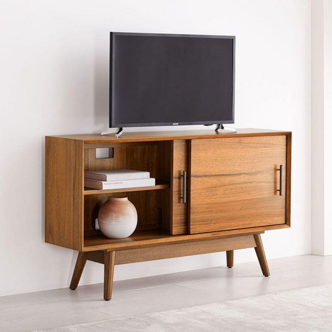 Mid-century media console range at West Elm