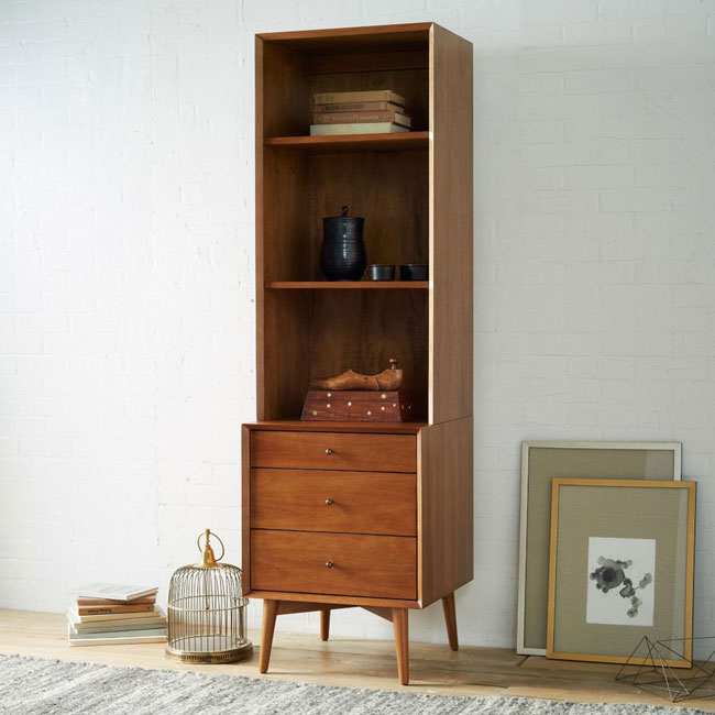 Mid-century media console range at West Elm