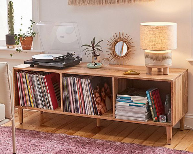 Amelia retro vinyl credenza at Urban Outfitters