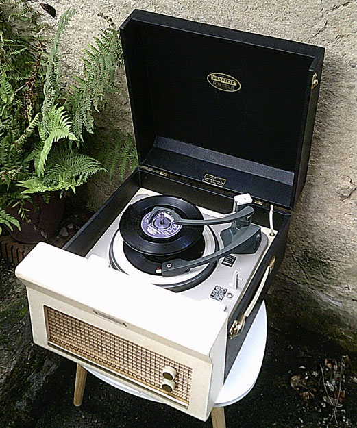 Refurbished 1960s Dansette Major Deluxe record players on eBay